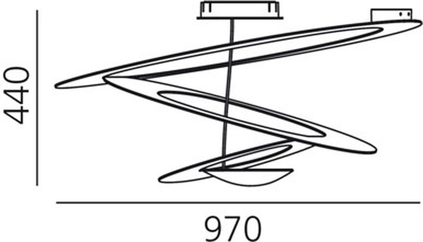 Lámpara de Techo LED Pirce, 3000 K