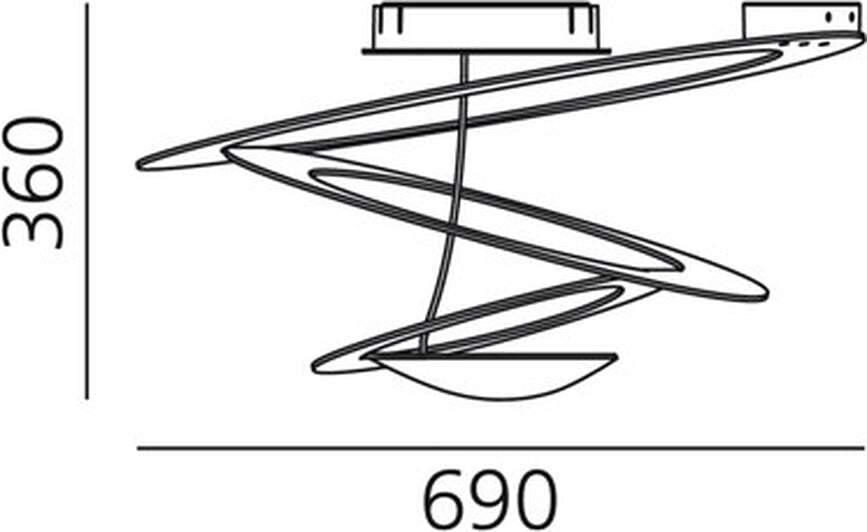 Lámpara de Techo LED Pirce Mini, 3000 K