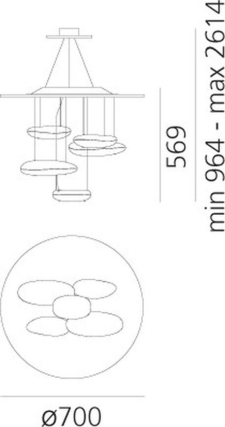 Mercury Mini Lampa viseća LED 3000 K
