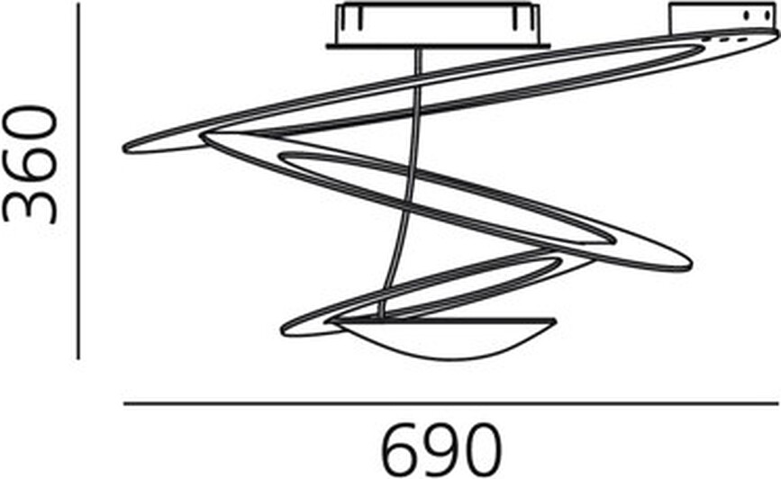 Pirce Mini Φωτιστικό Οροφής LED, 3000 K