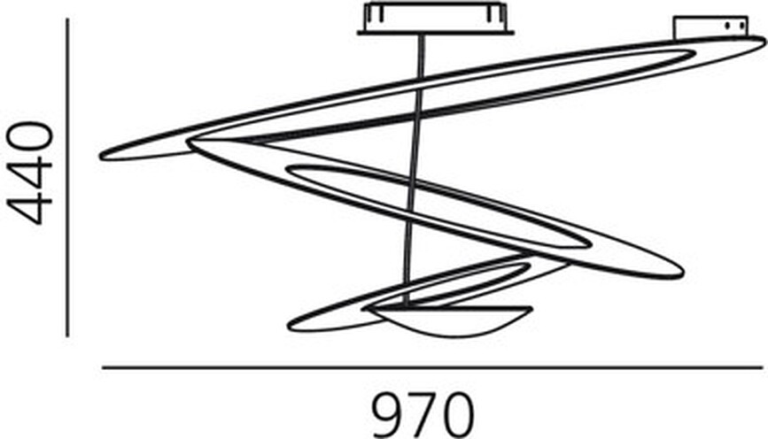 Pirce Φωτιστικό Οροφής LED, 3000 K