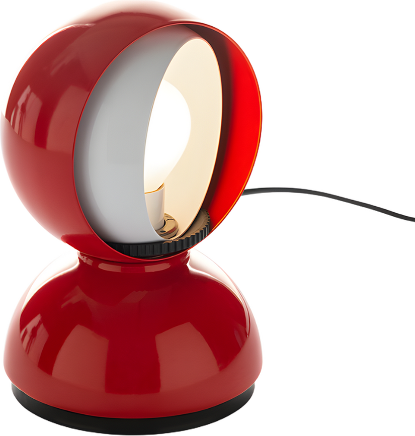 Stolová a nástenná lampa Eclisse 18 cm, červená