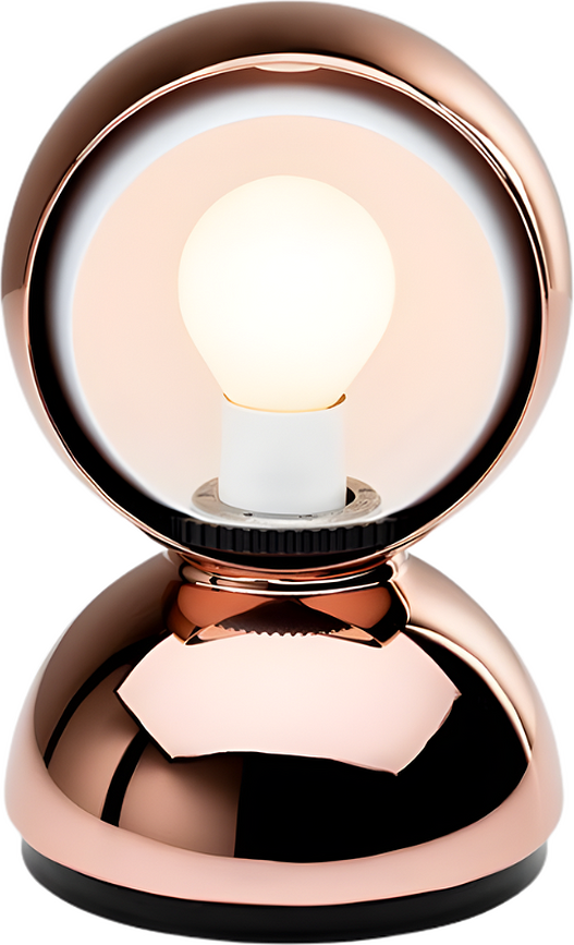Stolová a nástenná lampa Eclisse PVD 18 cm, medená