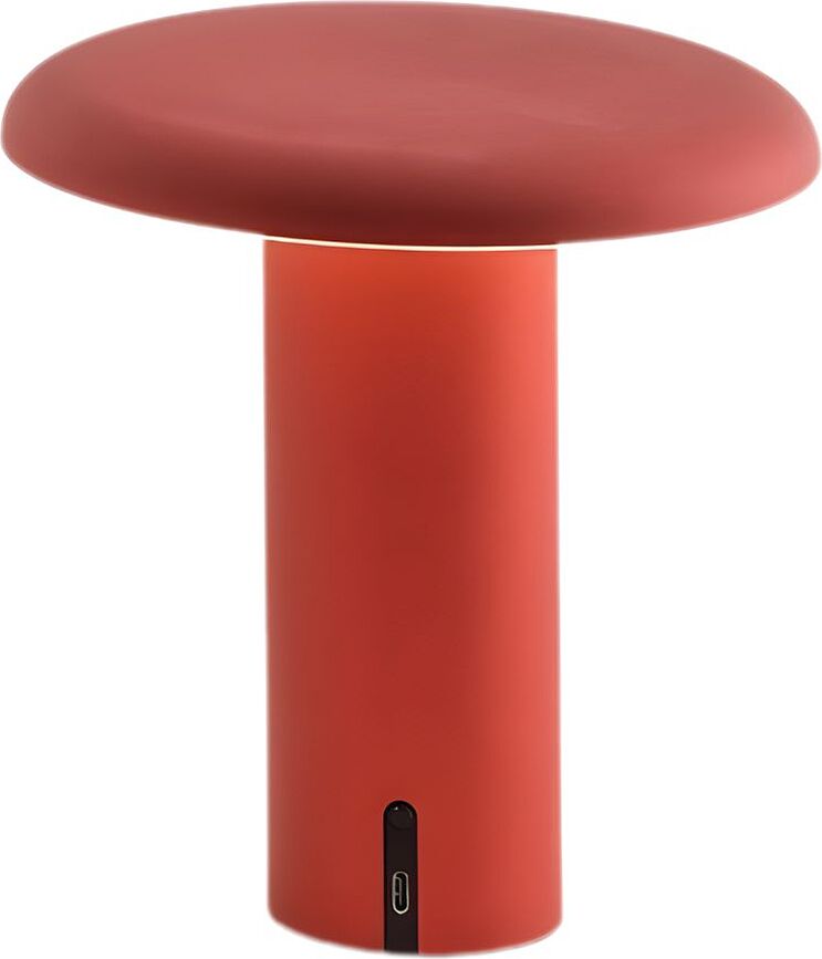 Stolová lampa Takku bezdrôtová, červená