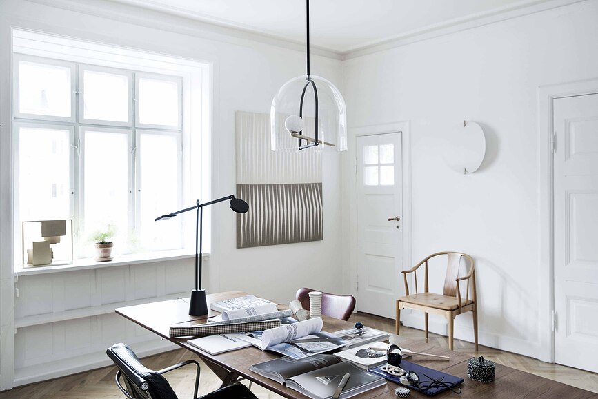 Yanzi Suspension avec abat-jour en verre