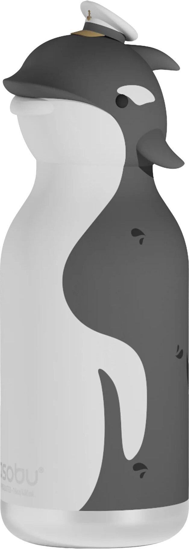 Bestie Animal Thermosflasche mit Strohhalm Whale 460 ml