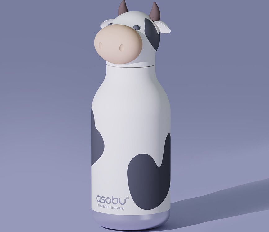 Bestie Fox Thermal Bottle with Straw 460 ml