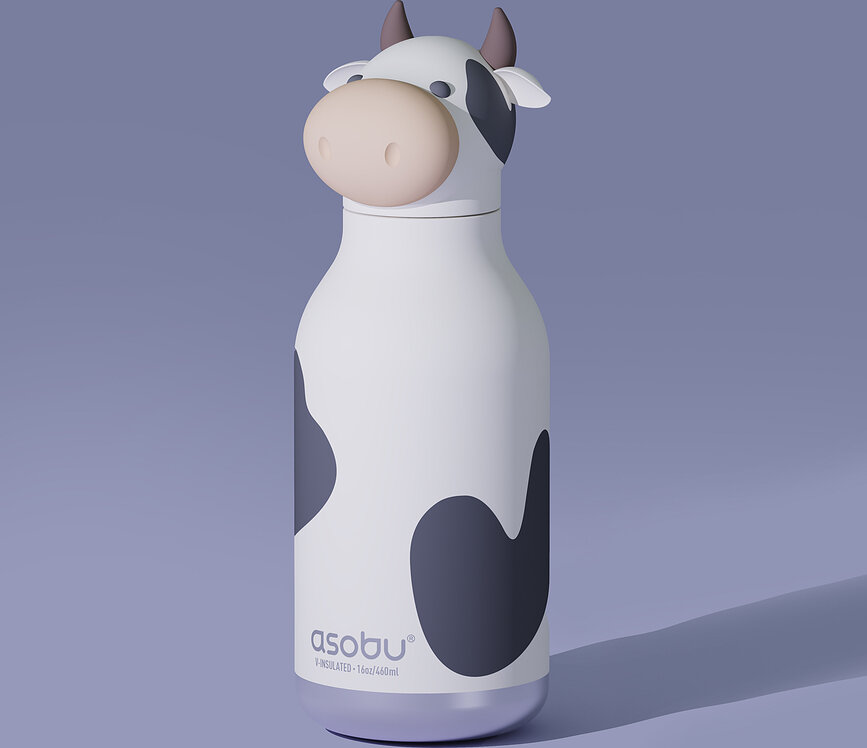 Bottiglia termica con cannuccia Bestie Black Sheep 460 ml