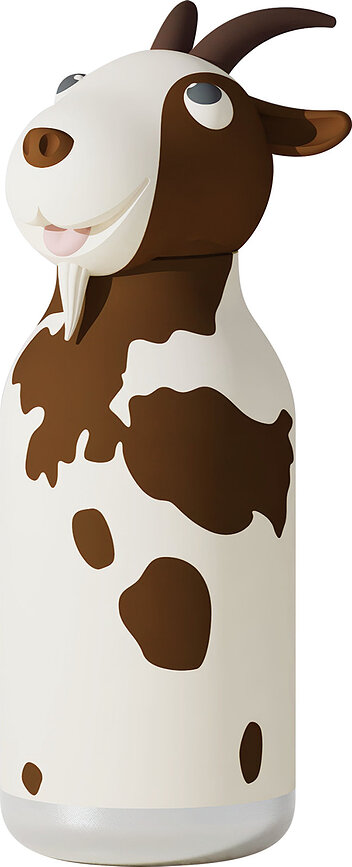 Bouteille isotherme avec paille Bestie Chèvre 460 ml