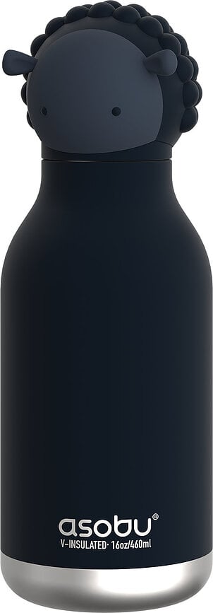 Bouteille isotherme avec paille Bestie Mouton Noir 460 ml