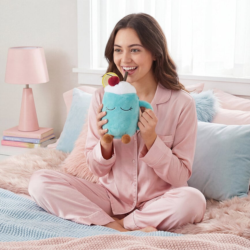 Fuzzie Mimi Thermal Bottle with Plush Case 360 ml