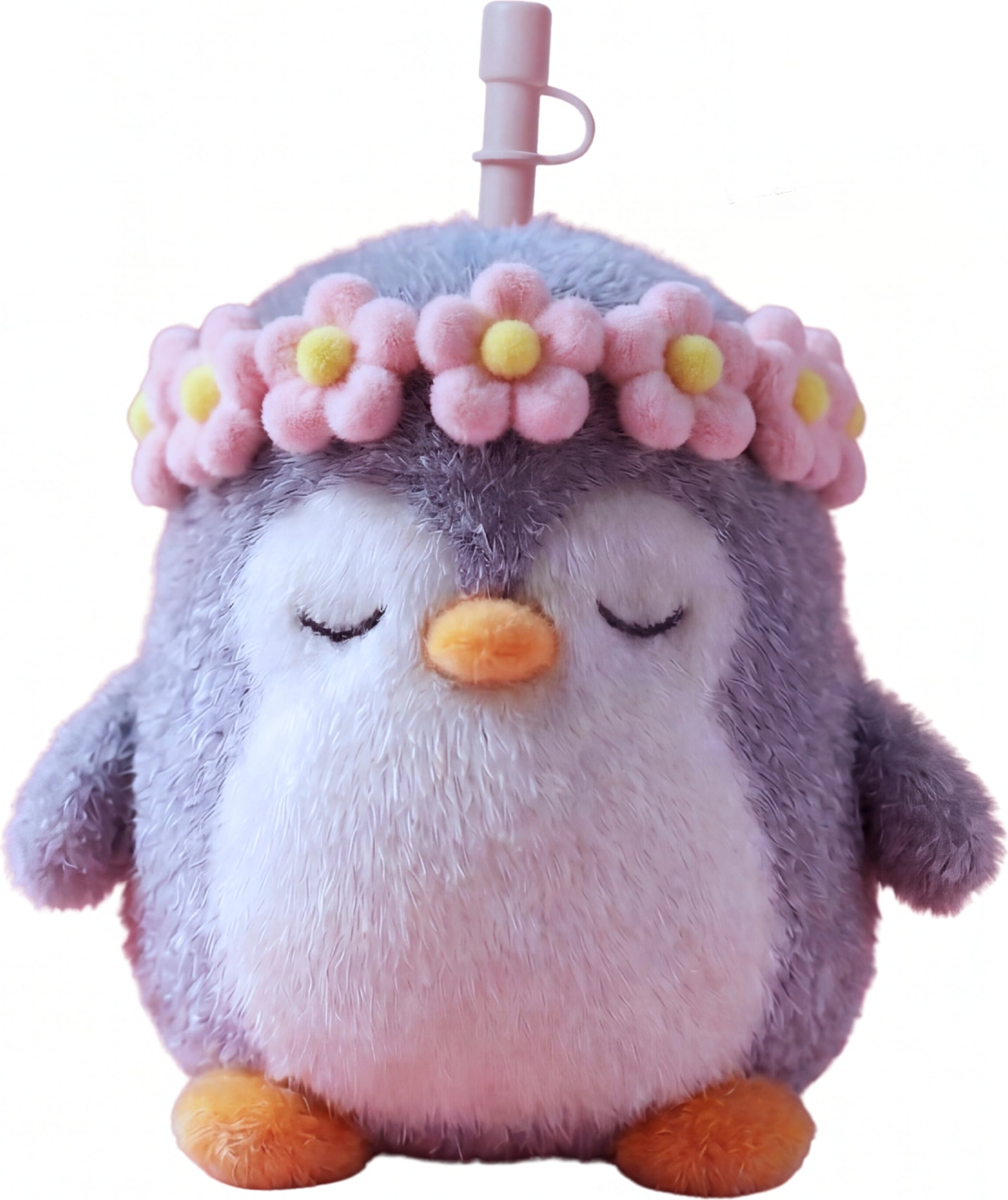 Fuzzie Thermoflasche mit Plüschhülle Penguin 360 ml