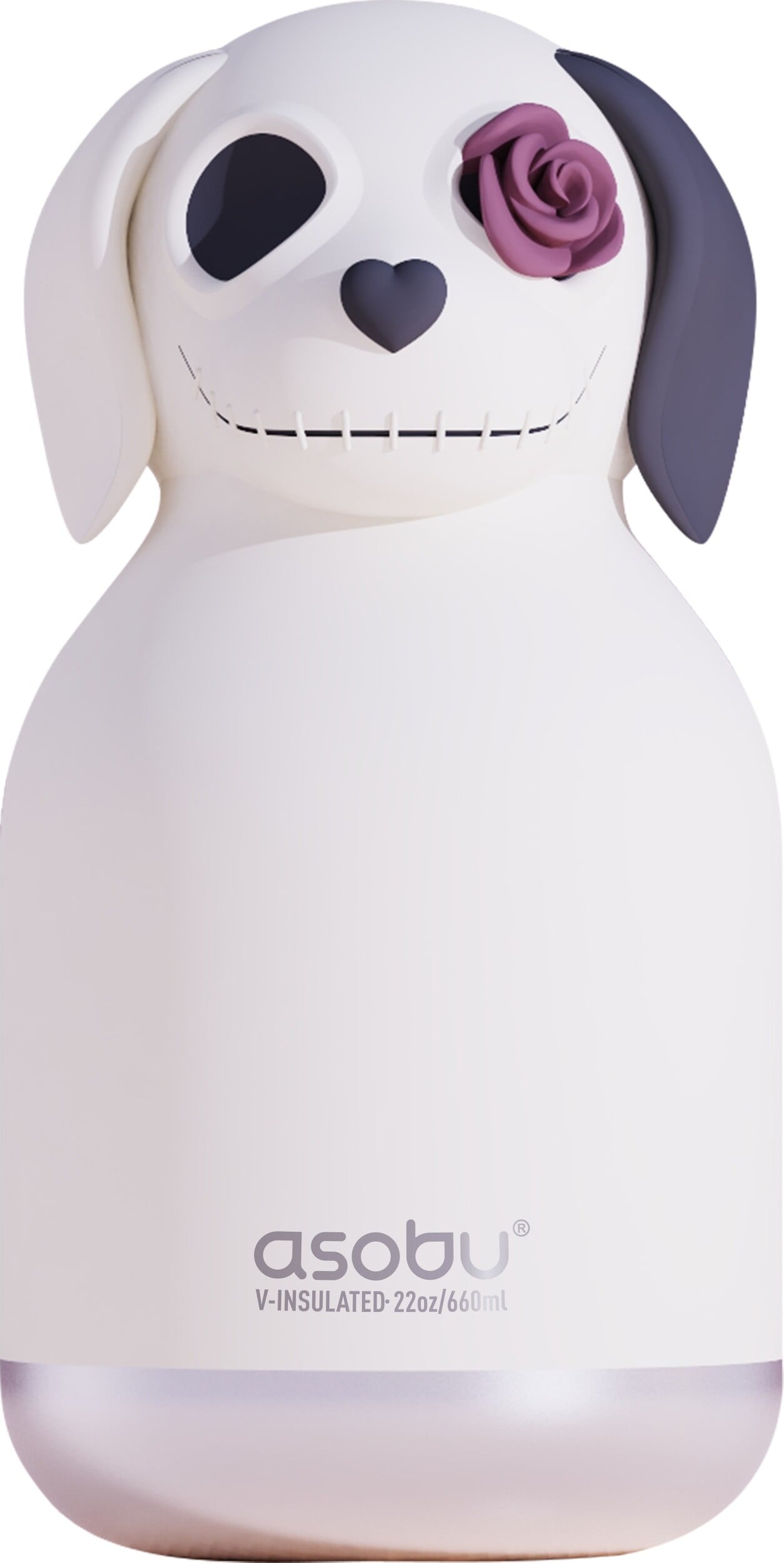 Maxi Spookie Undead Dog Thermoflasche mit Strohhalm 660 ml
