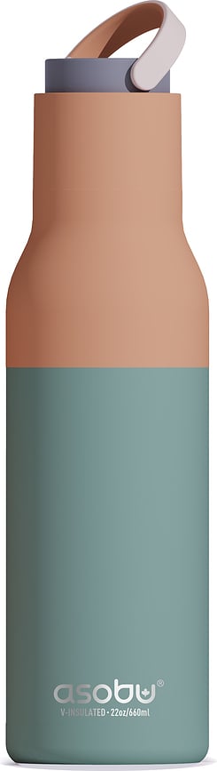 Metro Thermal Bottle with Straw 600 ml, pastel green