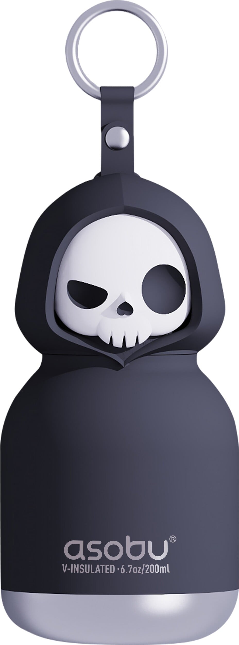 Mini Spookie Skeleton Thermoflasche mit Strohhalm 200 ml