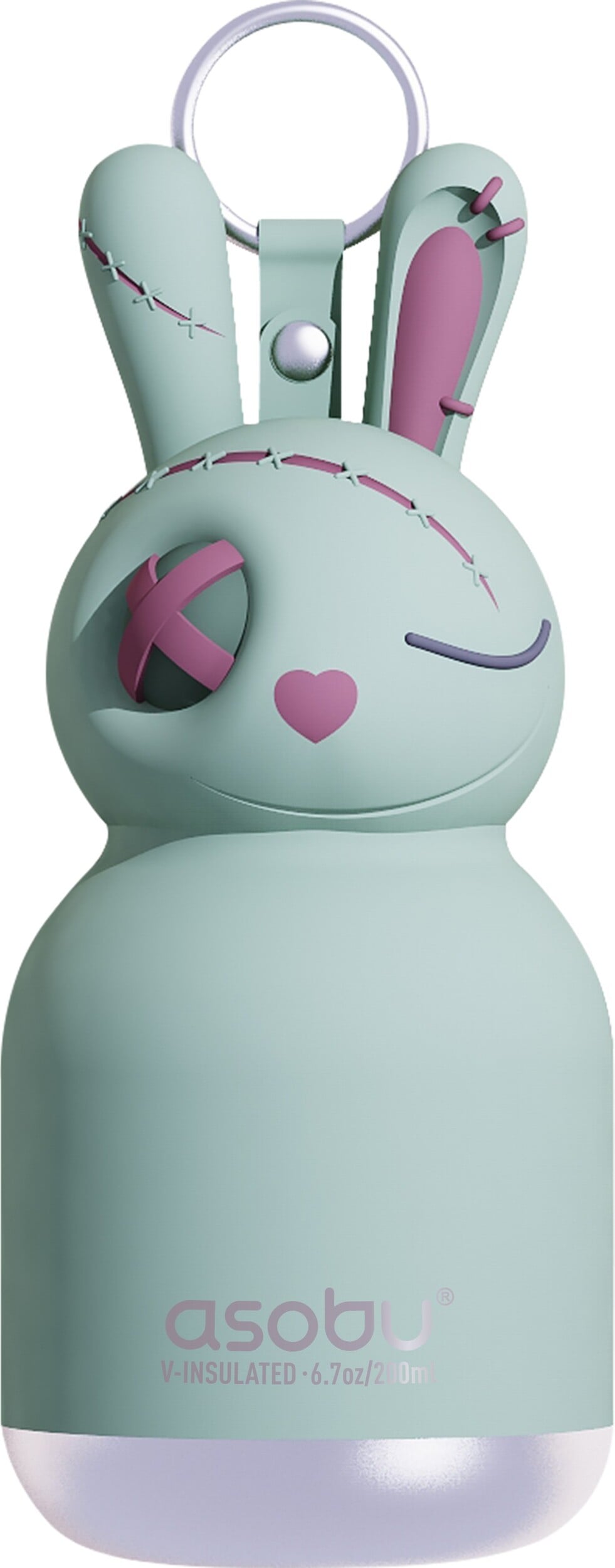Mini Spookie Undead Bunny Thermoflasche mit Strohhalm 200 ml