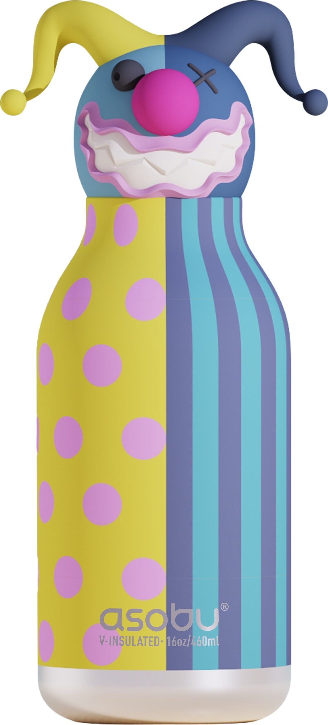 Spookie Clown Thermoflasche mit Strohhalm 460 ml