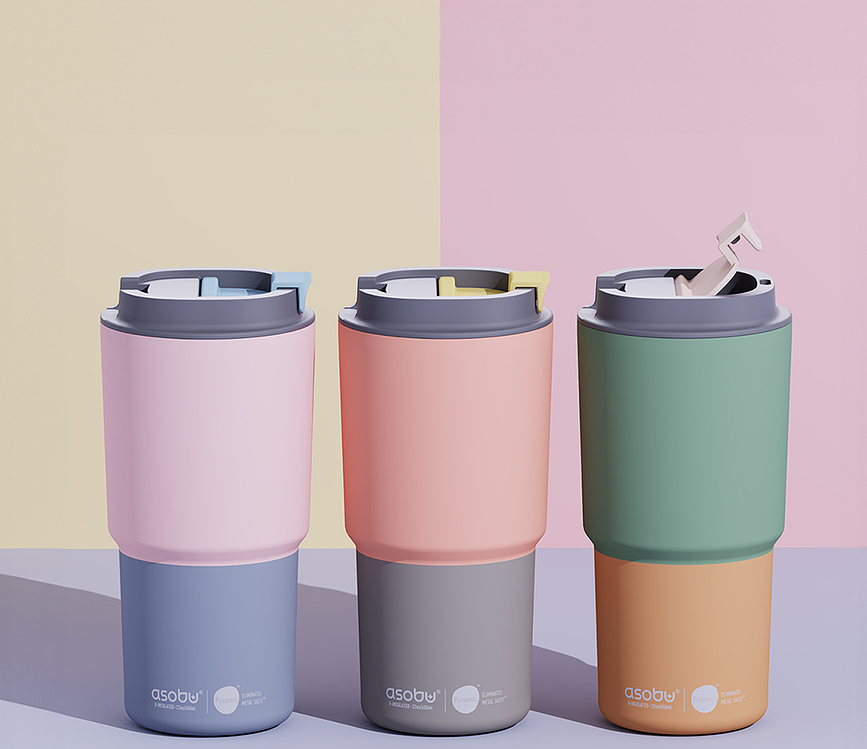 Termo lonček Pick Me Up 650 ml, pastelno vijoličen