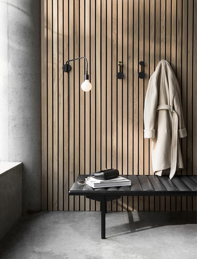 Afteroom Patère petite, noire