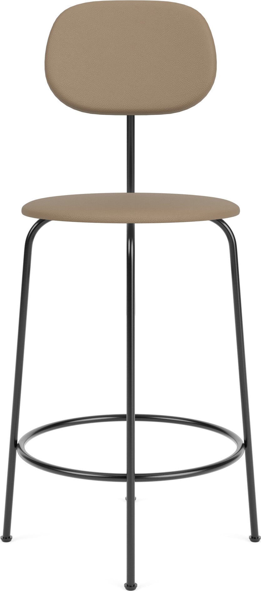 Afteroom Plus Barstuhl 97 cm beige aus Leder