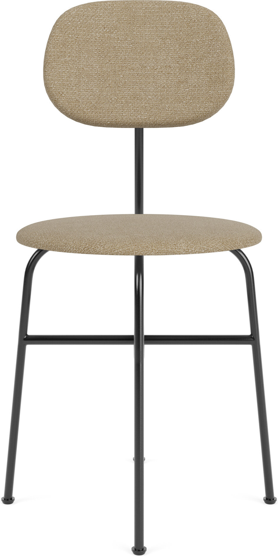 Afteroom Plus Bouclé Stuhl 80 cm beige gepolstert