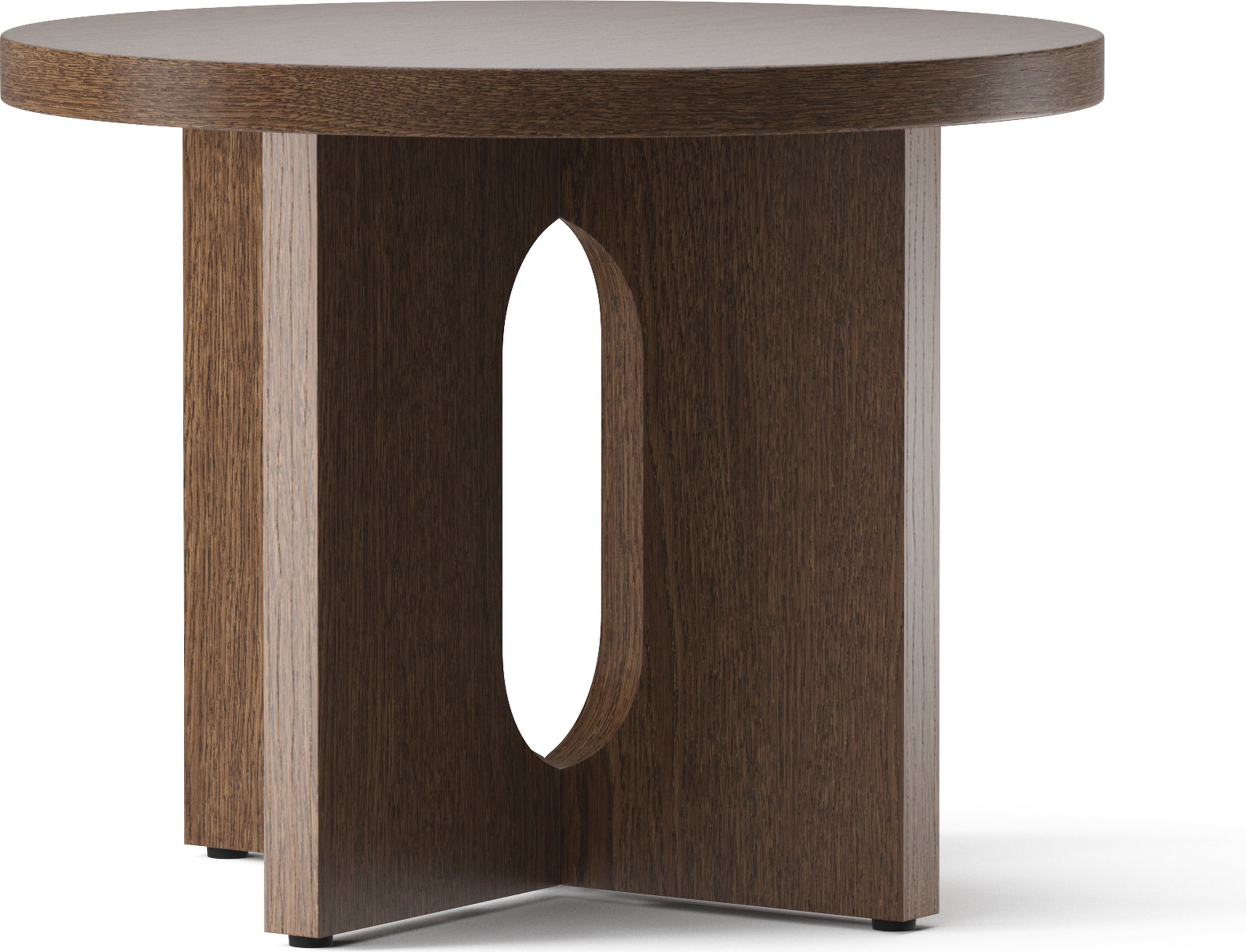 Androgyne Beistelltisch 50 cm dunkle Eiche