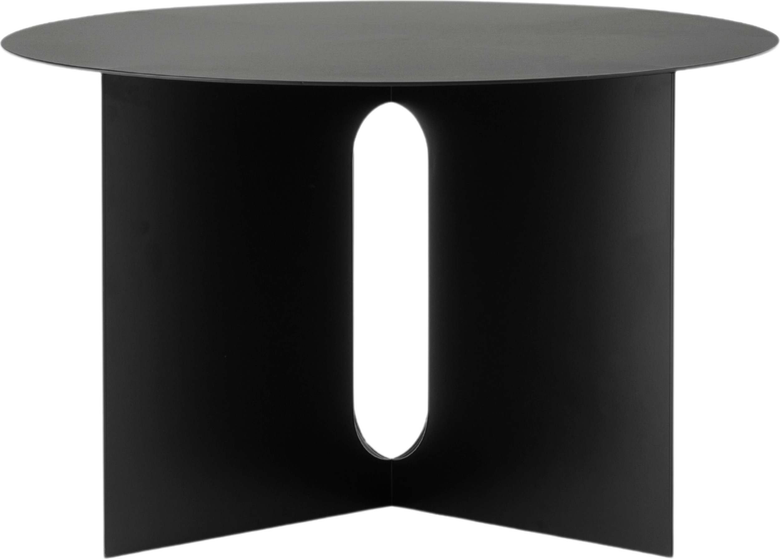 Androgyne Kaffeetisch 63 cm schwarz