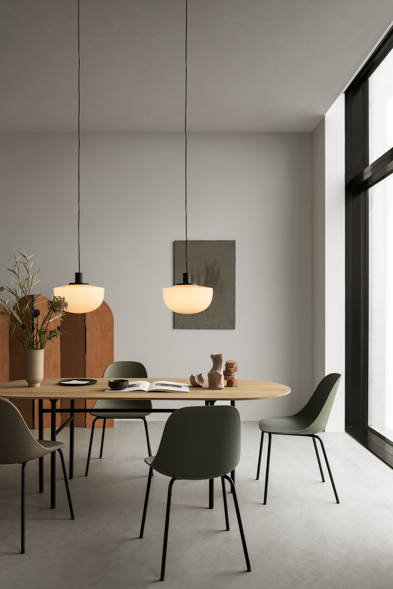 Menu bank store pendant light