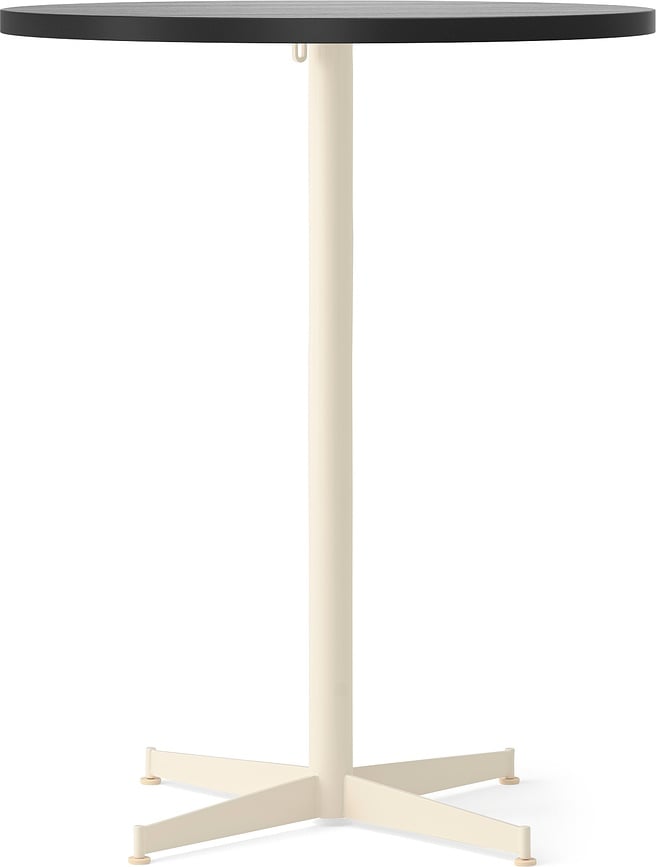 Barový stôl Nook Star Base nízky 80 cm, čierny s krémovou základňou