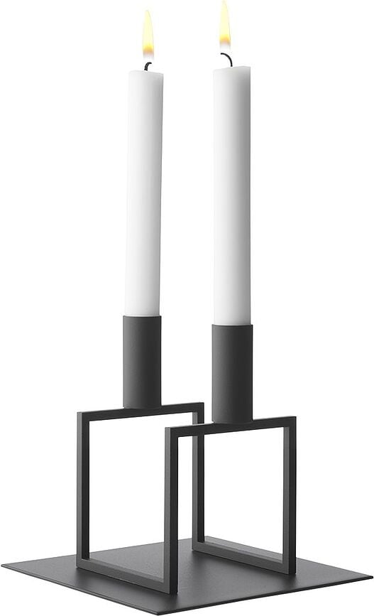 Base para portavelas Line, blanca