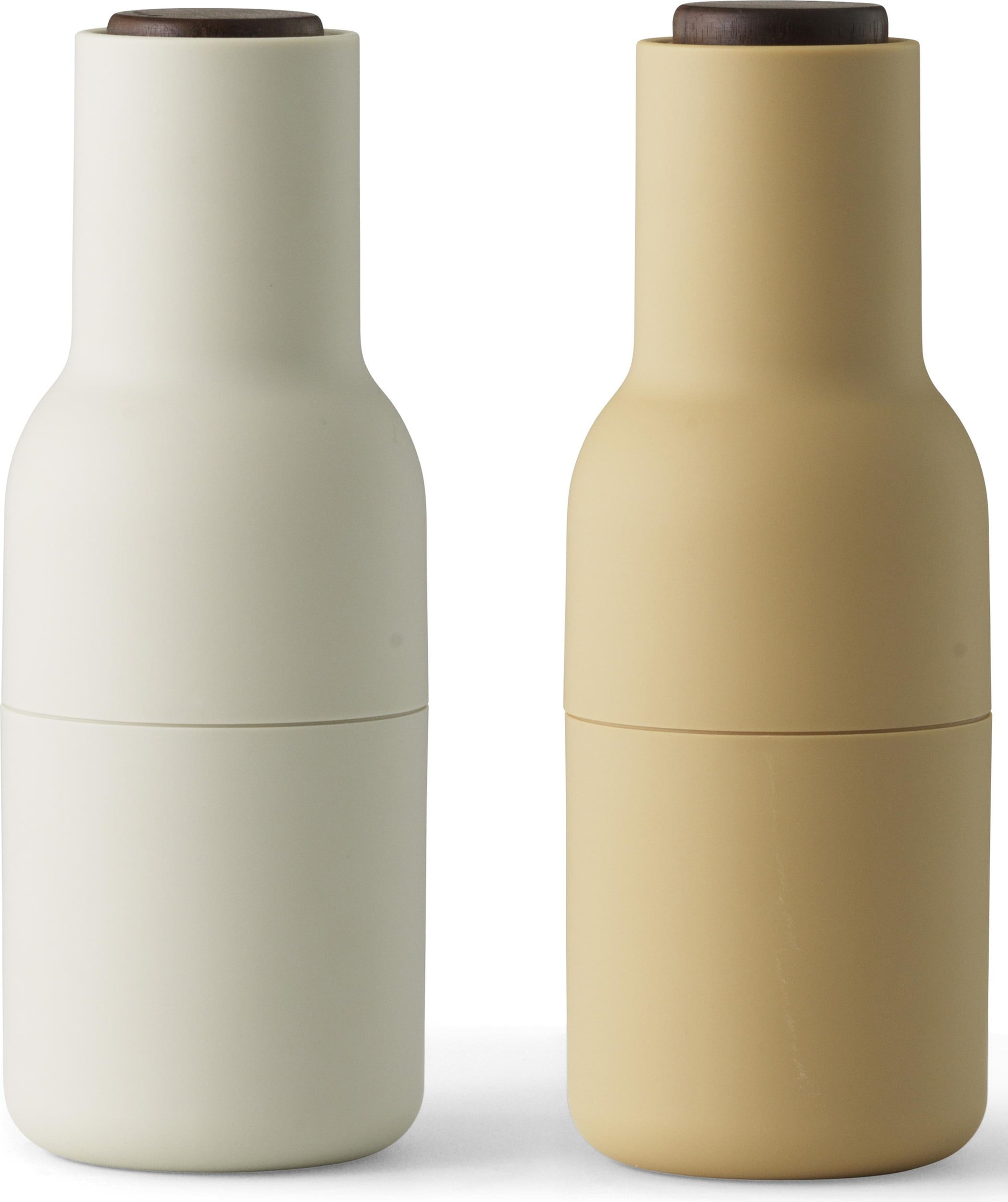 Bottle Grinder Pfeffer-, Salz- oder Gewürzmühlen Walnuss 2 St.