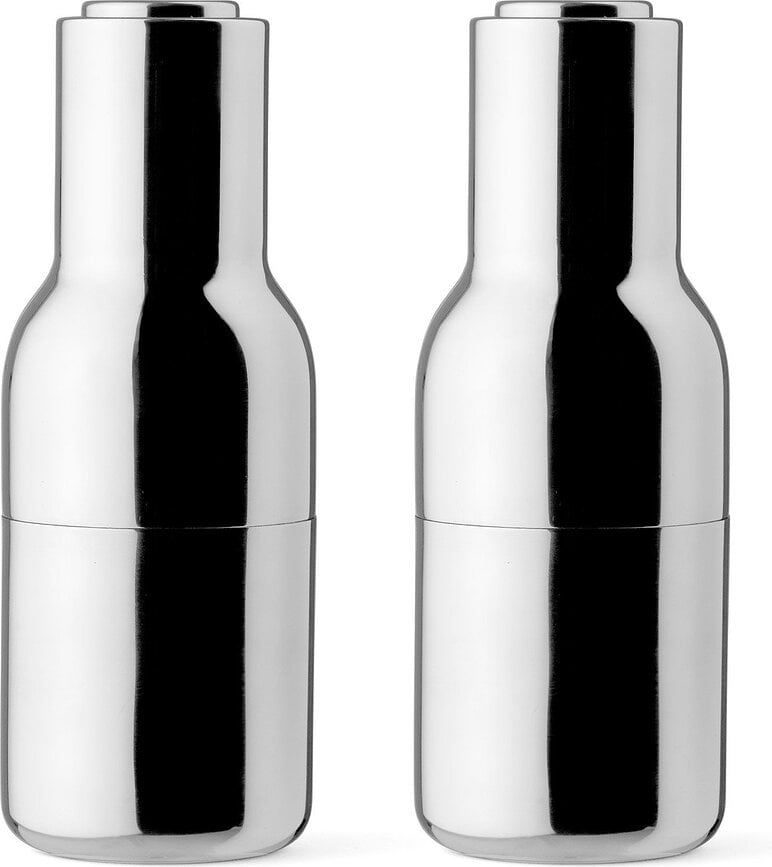 Bottle Grinder Salt and pepper mills steel 2 pcs - Audo Copenhagen