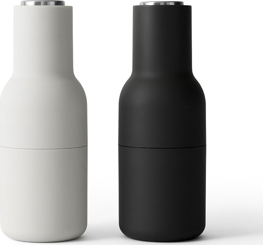 Bottle Grinder Steel Mlinci za začine crni i bijeli 2 kom.
