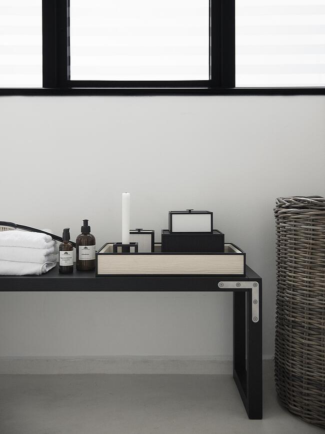 Caja de almacenaje Frame 14, gris claro