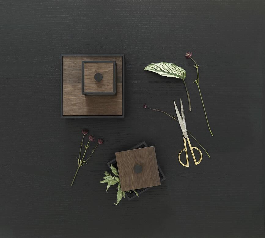 Caja de almacenaje Frame 14, gris claro