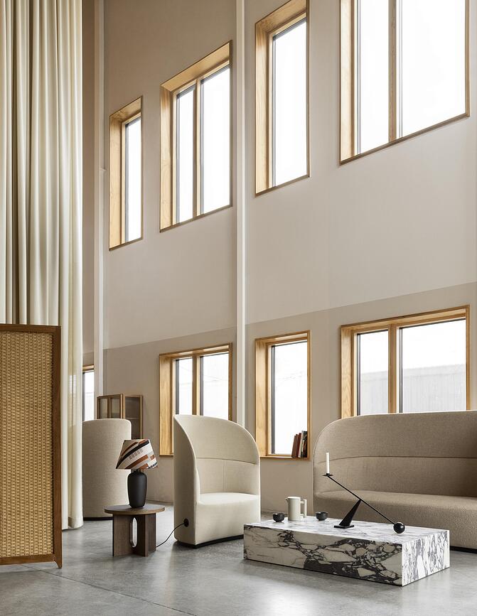 Candelabro para vela clásica Interconnect, 70 cm, marrón