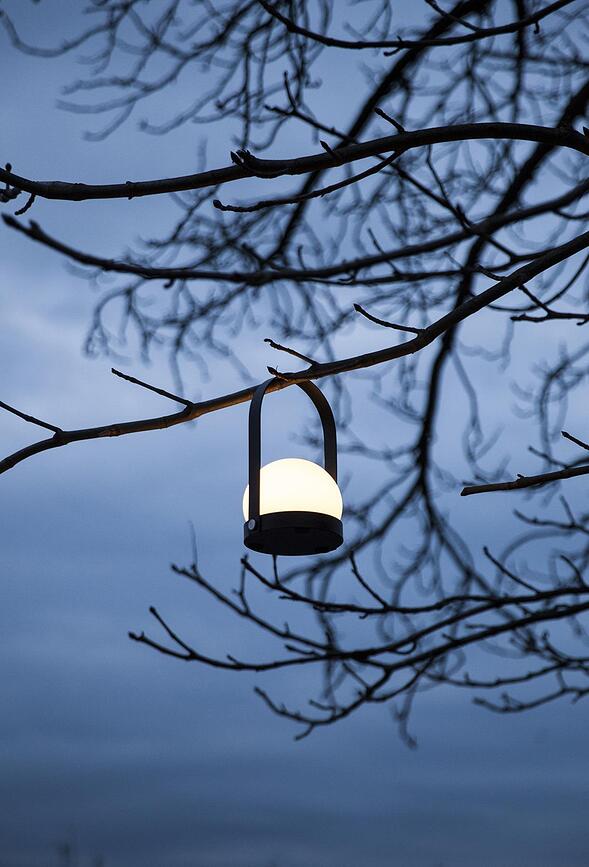 Carrie Lampe de table LED, en laiton