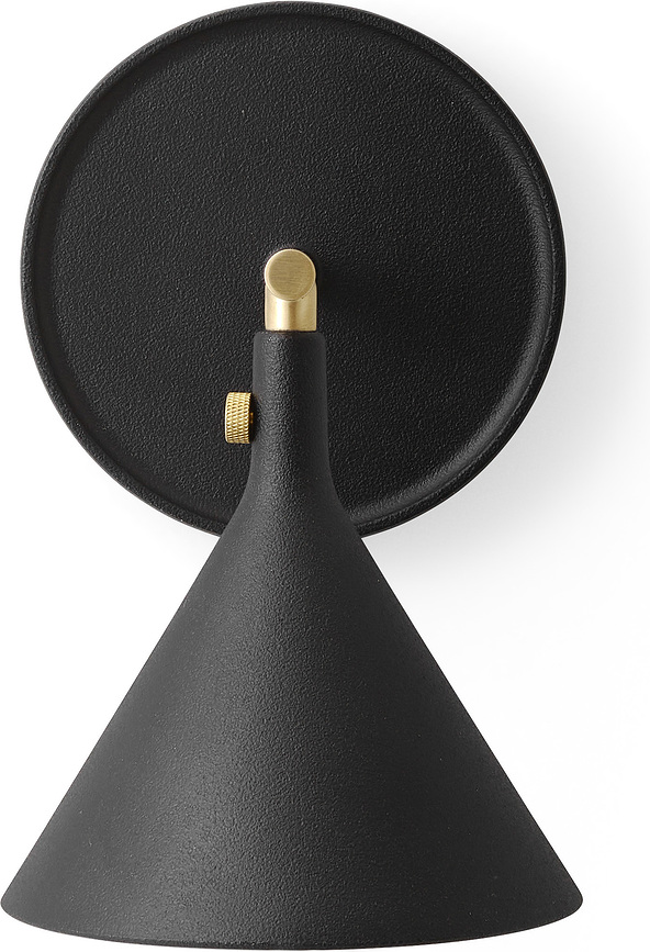 Cast Applique Murale avec diffuseur, noire