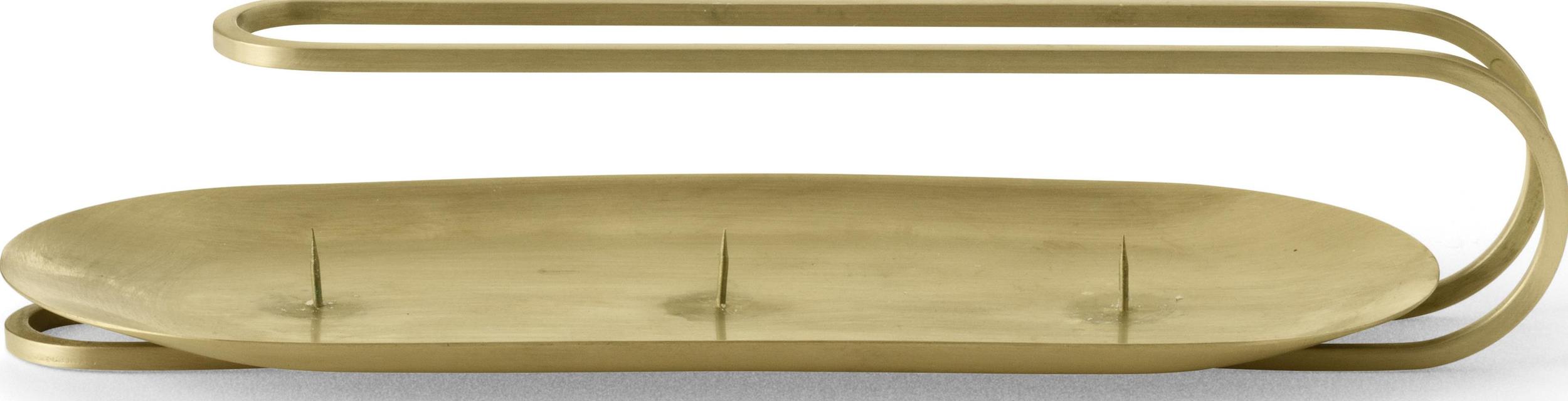 Clip Kerzenständer Messing dreiarmig