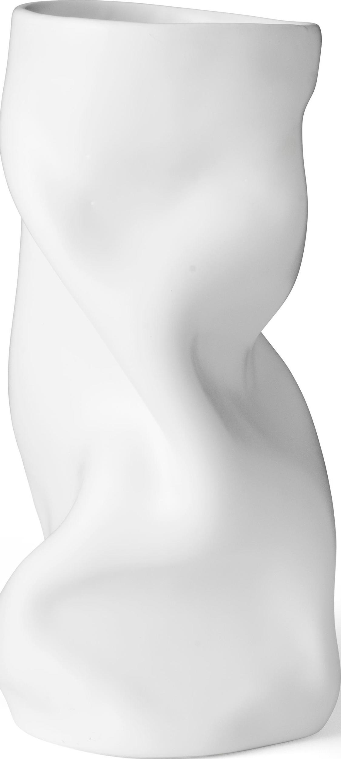 Collapse Vase 30 cm weiß