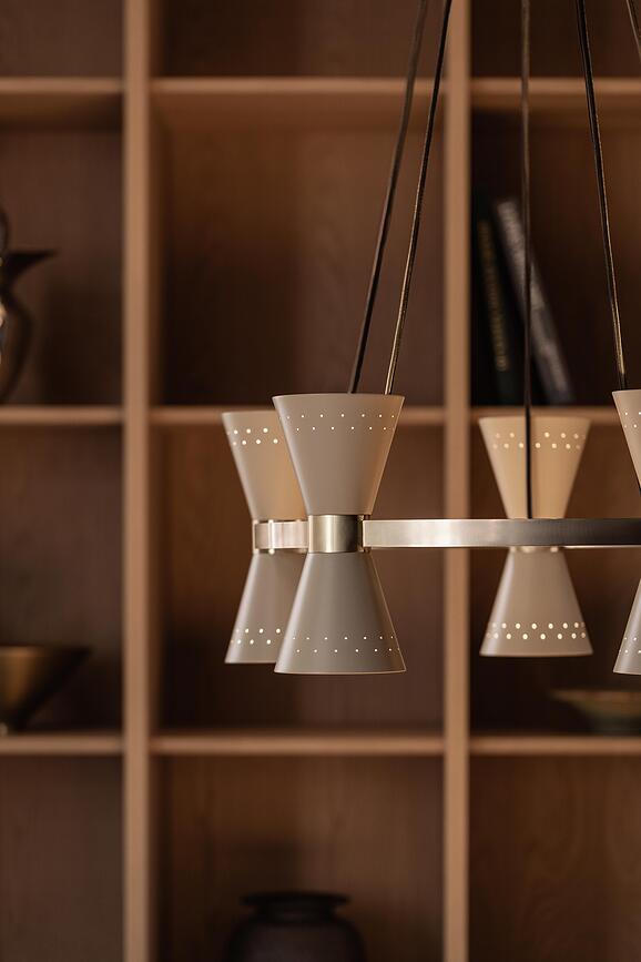 Collector Lustre à cinq bras, crème