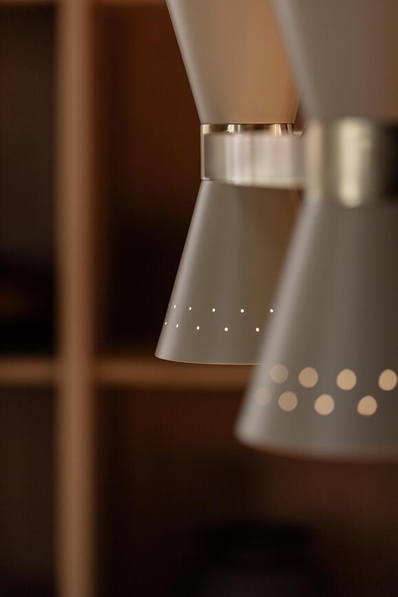 Collector Lustre à cinq bras, crème