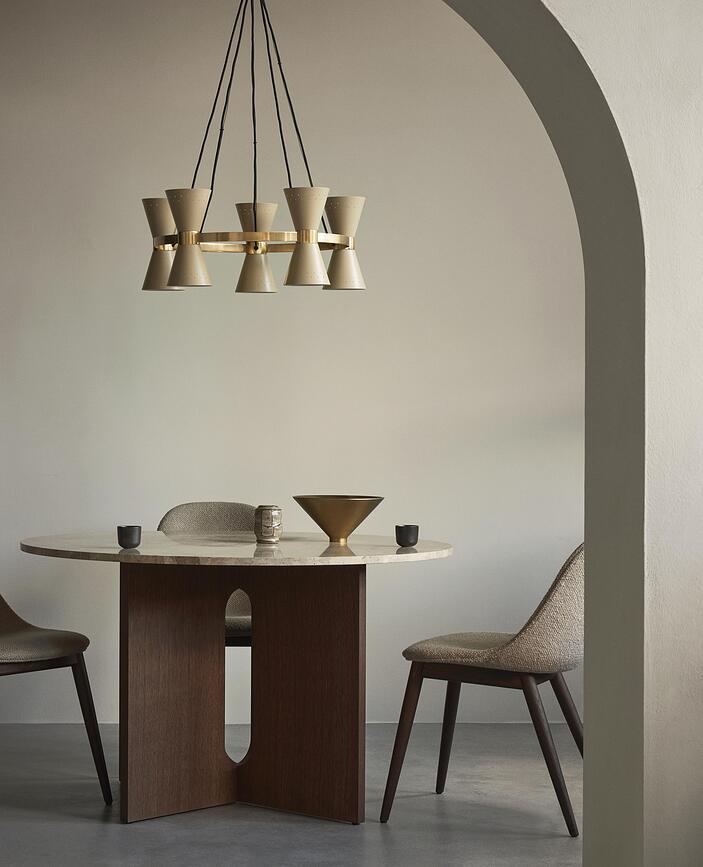 Collector Lustre à cinq bras, crème