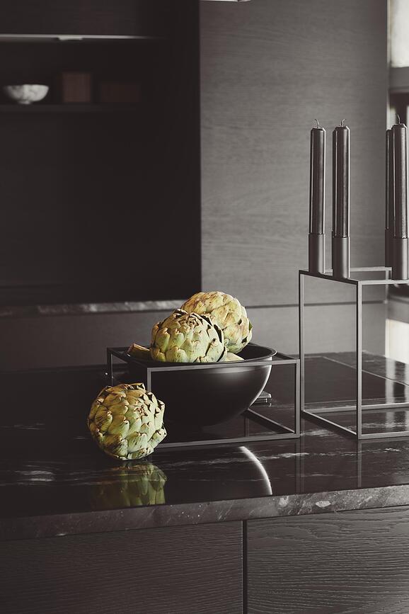 Centerpiece Coupe sur pied, taille L, blanche