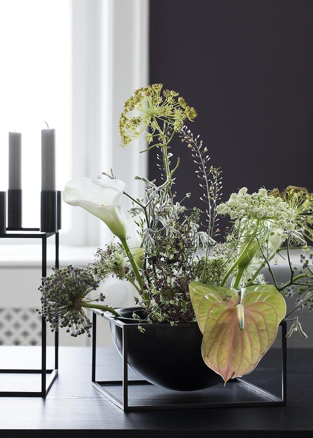 Centerpiece Coupe sur pied, taille L, blanche