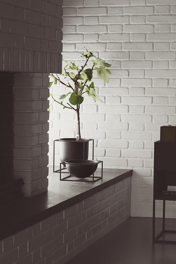 Centerpiece Coupe sur pied, taille L, blanche