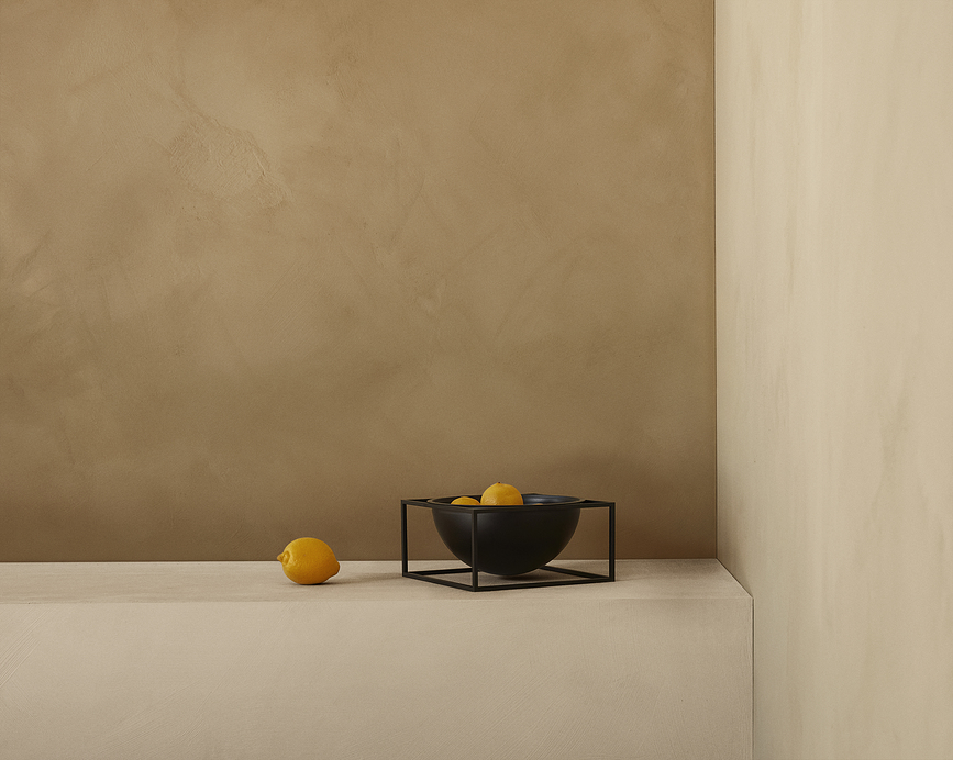 Cuenco bajo Kubus, 12 cm, negro