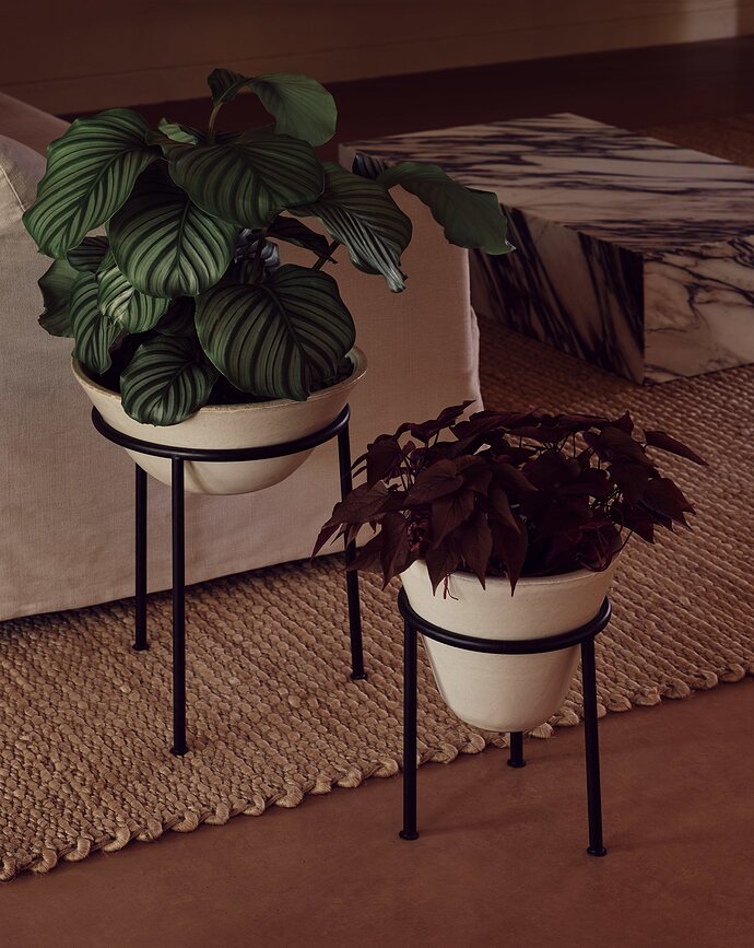 Daiza Pot de fleurs sur pied, 25 x 65 cm