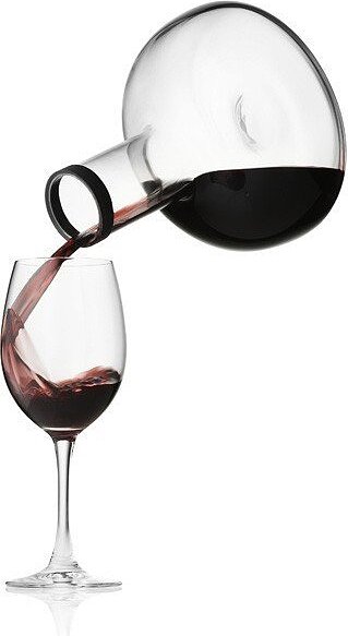 Decantador de Vino aireador Menu, tapón dorado