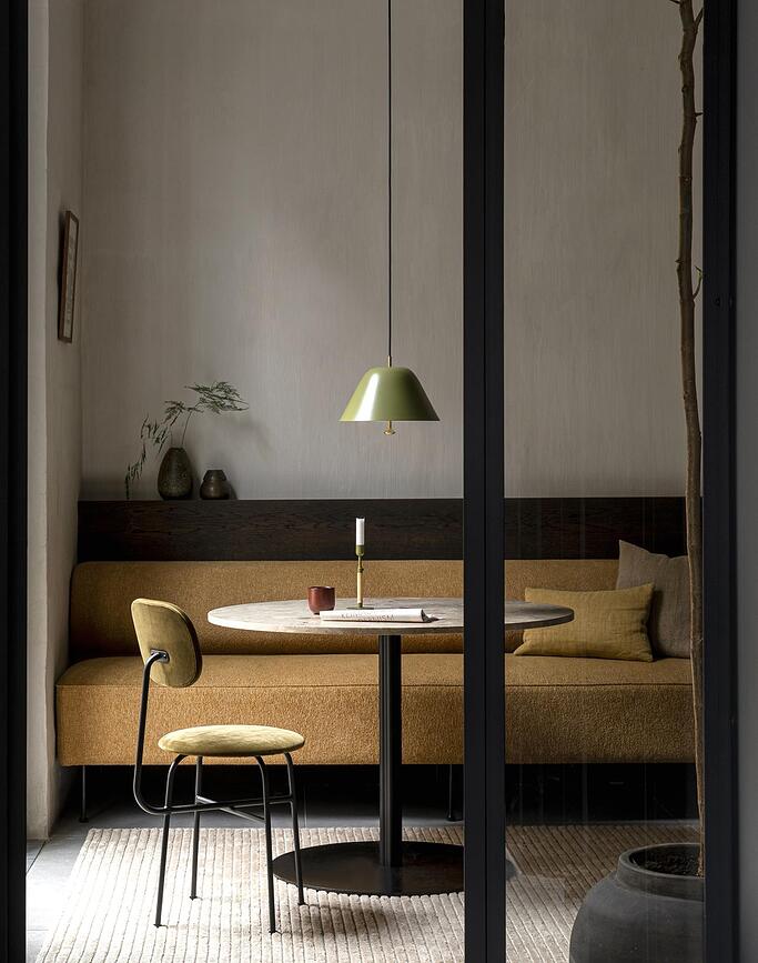 Duca Bougeoir, acier, olive